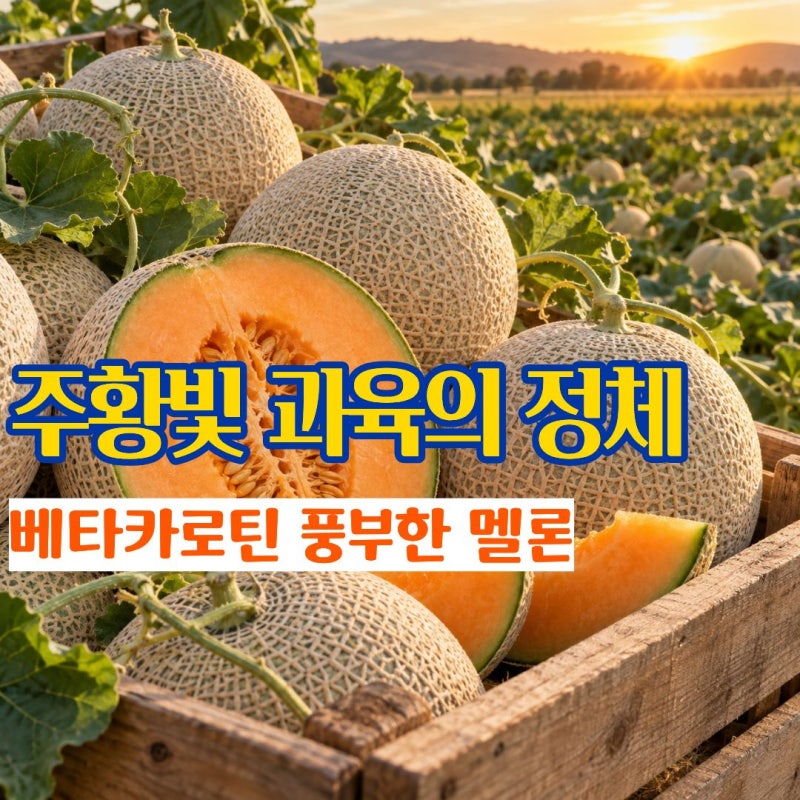칸탈로프멜론효능 주황빛 과육에 풍부한 영양 칸탈로프멜론 제철과 부작용