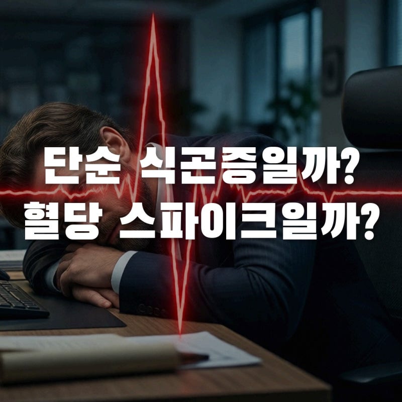 식후 졸음 원인, 단순 식곤증일까 혈당 스파이크 증상일까?