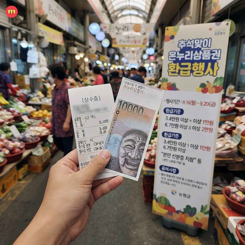 온누리상품권 환급행사 놓치면 손해, 사용처와 신청방법 확인하세요