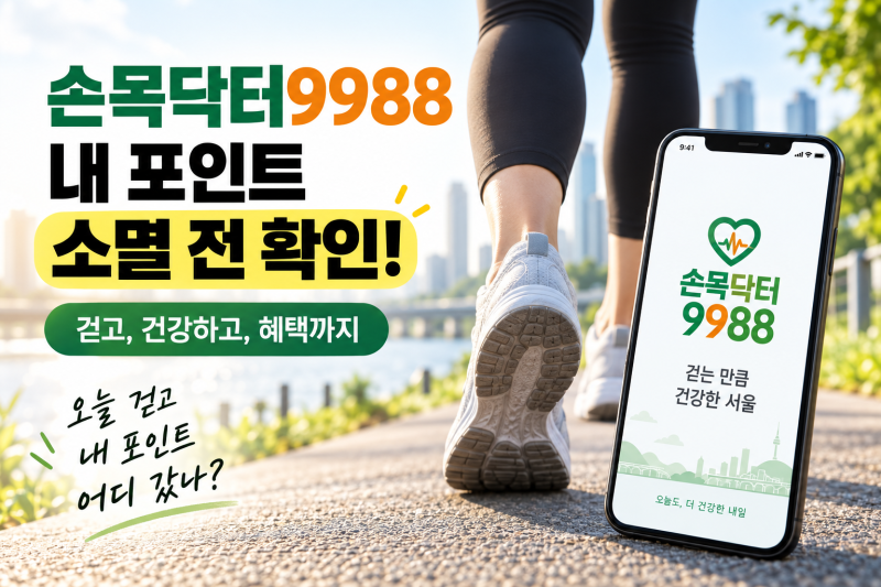 손목닥터9988 포인트 소멸 주의, 2026년 최신 적립·사용법 총정리