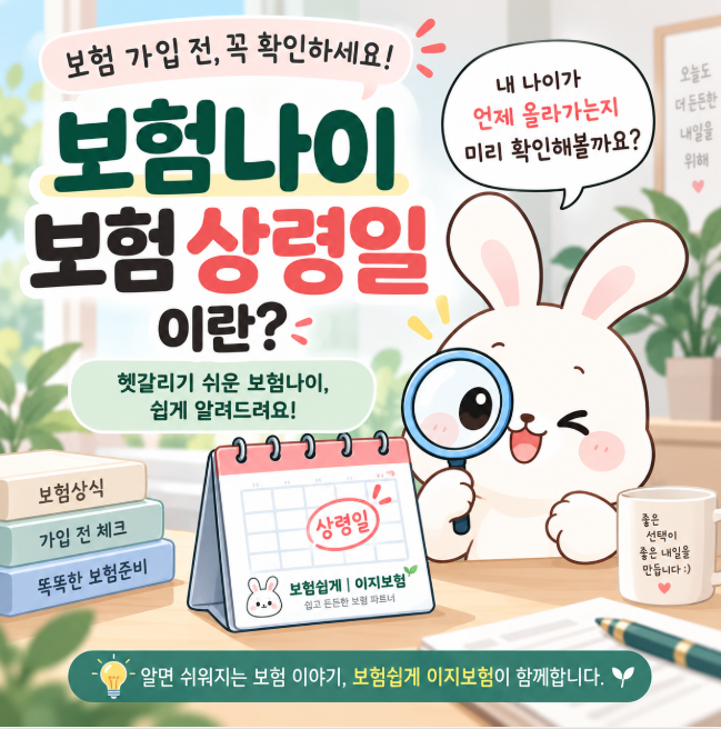 보험나이 계산 방법 보험 상령일 가입 전 확인하기