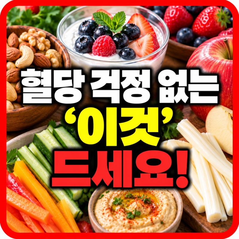 당뇨에 좋은 간식 TOP5 “혈당 걱정 없이 간식 먹으려면?”