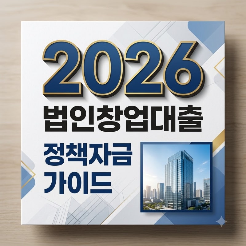 법인창업대출 조건 및 한도 비교 2026년 정부지원 정책자금 총정리