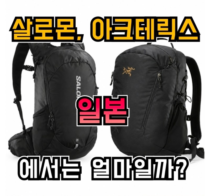 살로몬 트레일블레이저, 아크테릭스 맨티스 일본에서는 얼마나 쌀까요ㅎㅎ