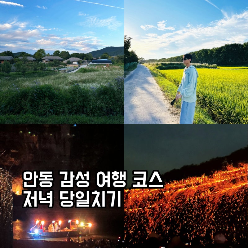 안동 당일치기 여행 코스｜하회마을 산책부터 선유줄불놀이까지
