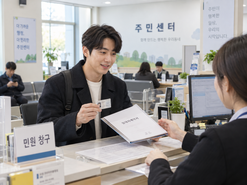 이사하고 주민센터 두 번 가지 마세요｜전입신고만 하면 끝? 전세·월세는 확정일자·임대차....