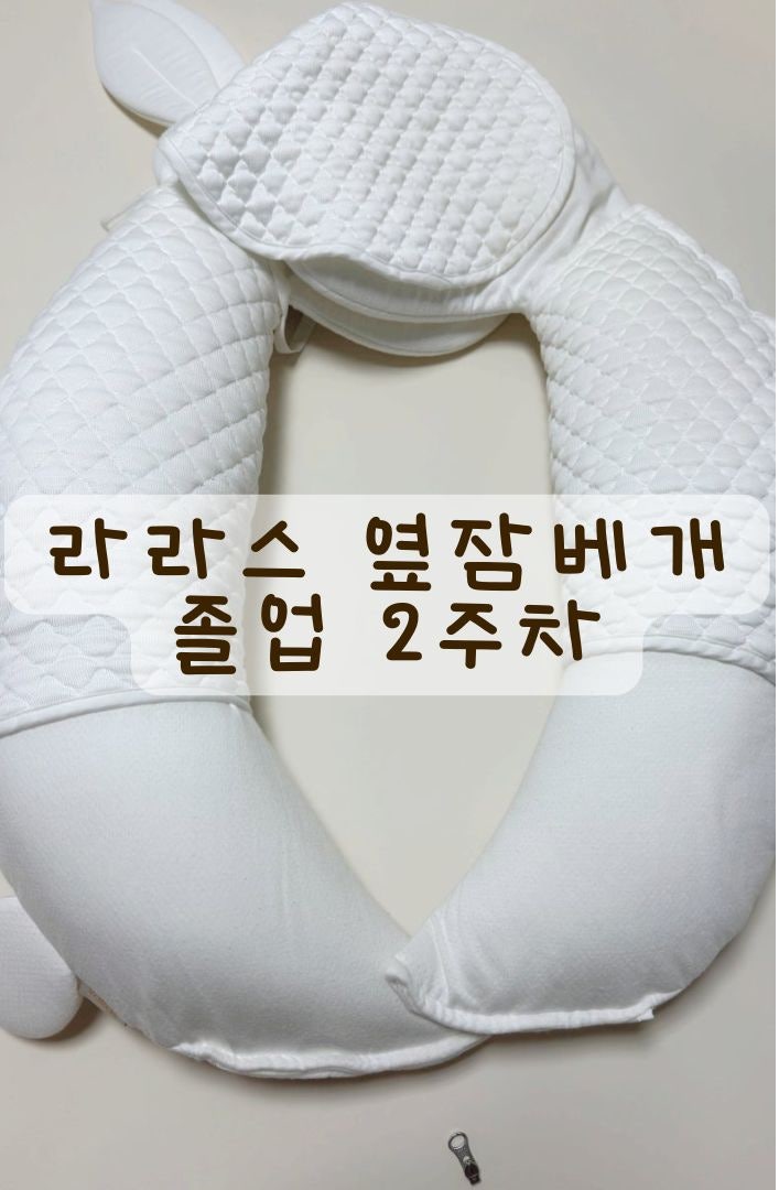 라라스 옆잠베개 졸업 2주 후 후기, 5개월 만에 통잠!
