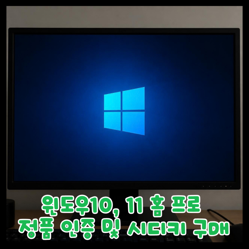 윈도우10, 11 정품 인증 방법! 홈 및 프로 시디키 싸게 구매 오류 해결