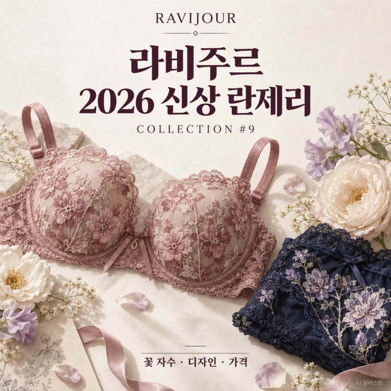 [일본/란제리]라비주르 RAVIJOUR 2026 신상 란제리｜컬렉션 9 가격·사이즈·일본 매장