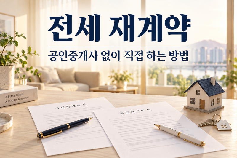 전세 재계약 공인중개사 없이 하는 방법｜연장계약서·확정일자·보증금 증액까지