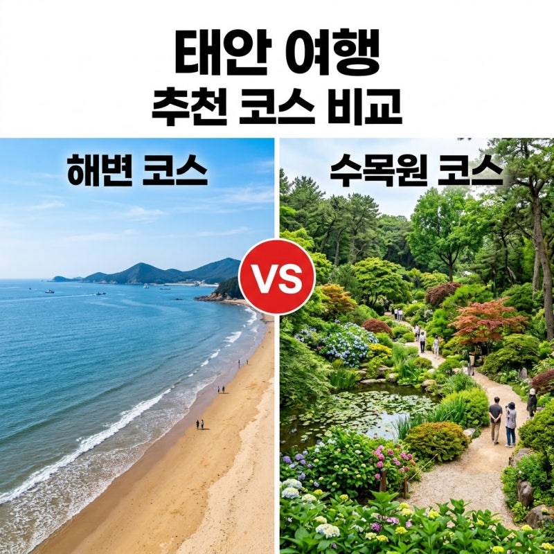 태안 가볼만한곳 베스트 5 코스 해수욕장 수목원 완벽 정리
