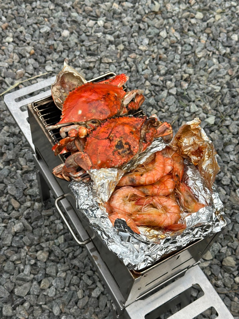 꽃게 요리 | 캠핑 가서 먹으면 더 맛있는 꽃게 구이 꽃게탕