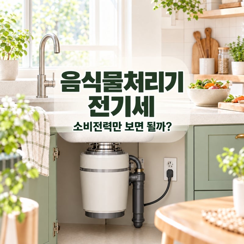음식물처리기 전기세, 소비전력보다 이것을 먼저 봐야 합니다