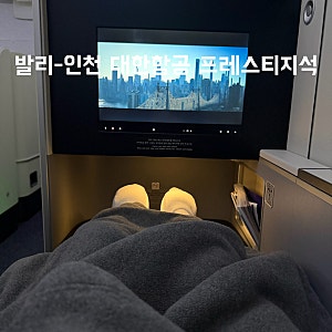 대한항공 프레스티지석 :: 발리-인천 귀국편 기내식 후기