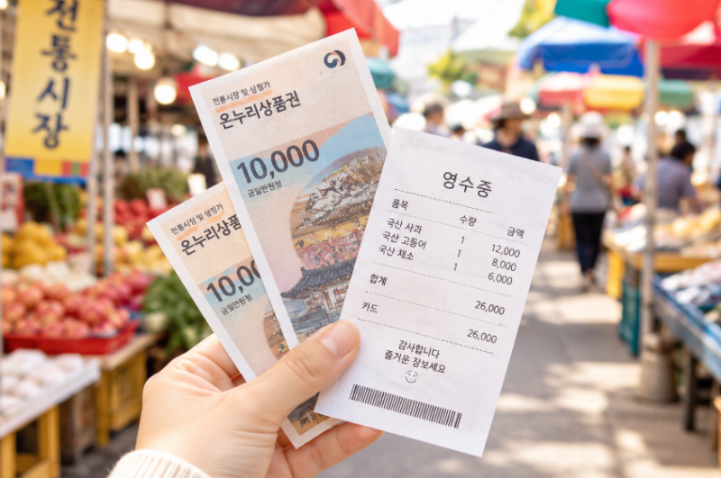 추석 장보기 6만7천원이면 2만원 환급 | 인천 전통시장 온누리 상품권 행사