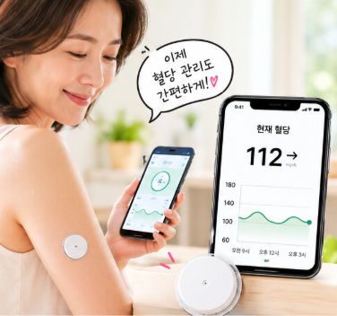 손끝 채혈 없는 연속혈당측정기 원리와 사용법 알아보기