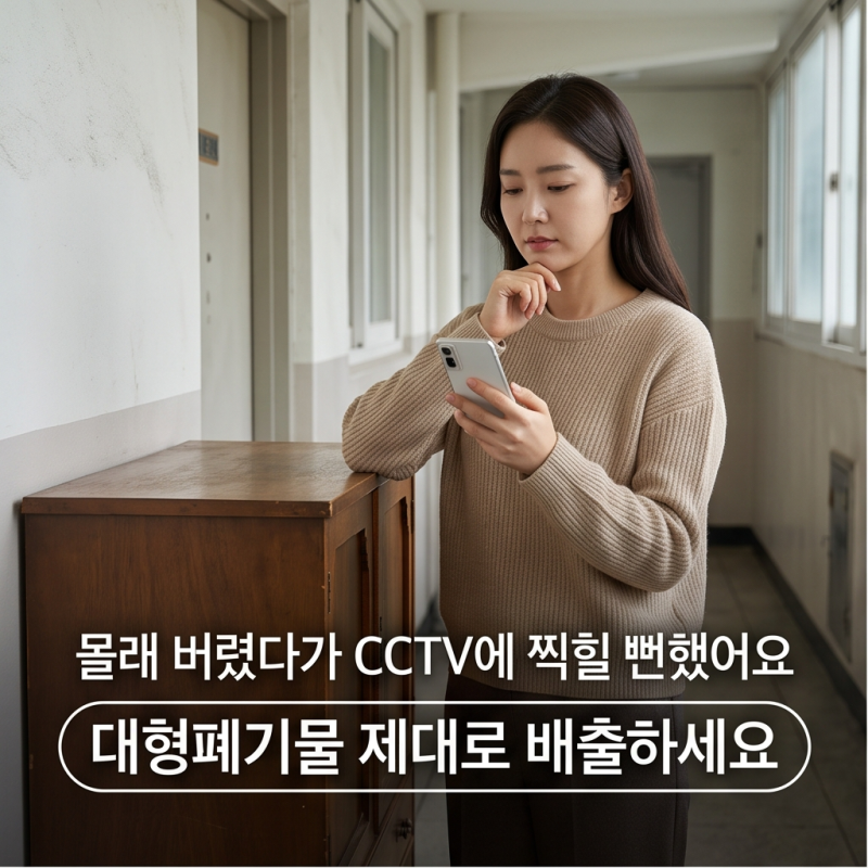 "몰래 버리지마세요" 대형폐기물 제대로 배출하는 법 4가지