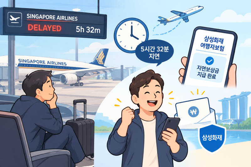 여행자보험 항공기 지연보상 신청방법 및 후기(feat. 삼성화재)