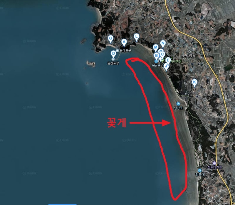 [태안 꽃게 해루질]  몽달청(몽산포·달산포·청포대) 꽃게 워킹 포인트 & 화장실·개수대 & 주....