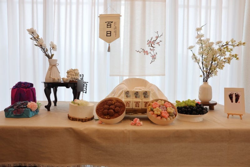 아기 백일상 대여, 아기 백일상 셀프로 차려본 후기 (100일 상차림)