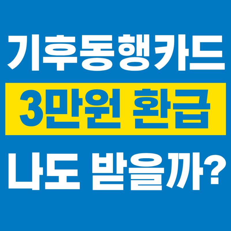 2026 기후동행카드 3만원 환급 총정리 (신청방법, 대상자)