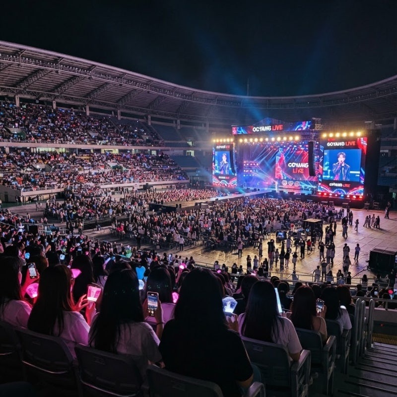 고양종합운동장 주경기장 콘서트 좌석별 시야와 교통 주차 방법