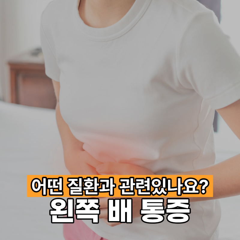 왼쪽 배 통증 어떤 질환과 관련이 있을까요?