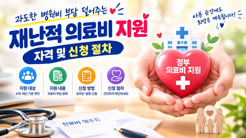 [경제절약 생활정보] "재난적 의료비 지원사업 신청 자격 조건"