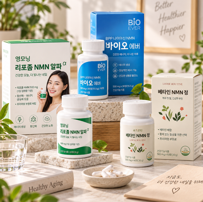 NMN 영양제 순위 TOP3 추천, 엔앰엔 효능 효과 노화방지