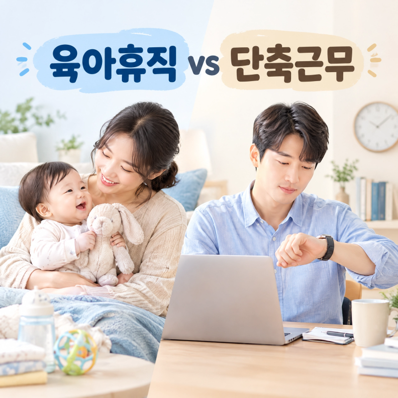 육아휴직 육아기근로시간단축 뭐가 유리할까? – 통상임금별 급여 계산 총정리(2026년)