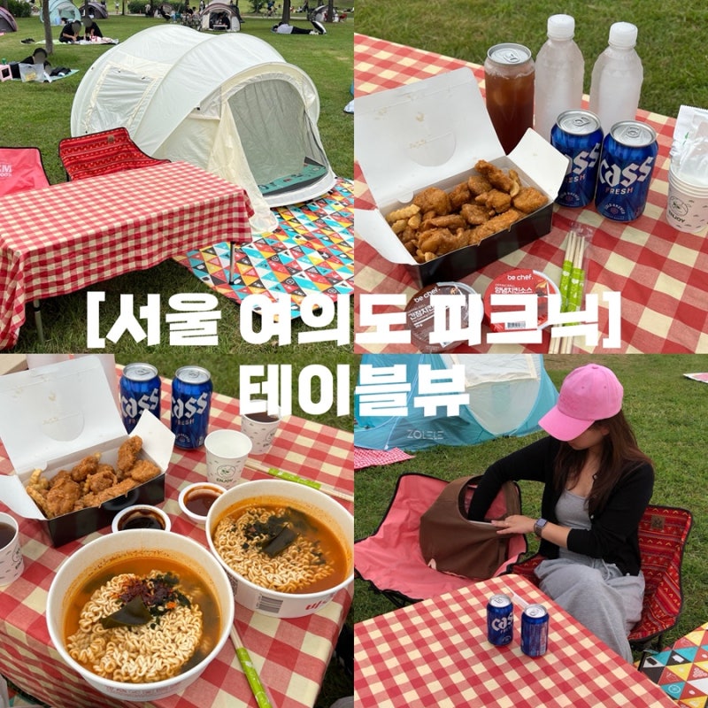 서울 여의도 피크닉 | 여의도한강공원 피크닉 돗자리 텐트 대여 테이블뷰
