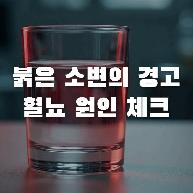 붉은 소변 보고 놀라셨나요? 남자 혈뇨 원인과 연령별 체크리스트