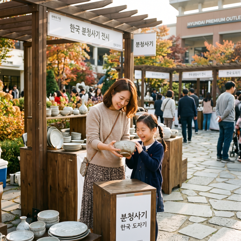 김해분청도자기축제 체험, 30년 만에 아울렛으로 옮겼습니다