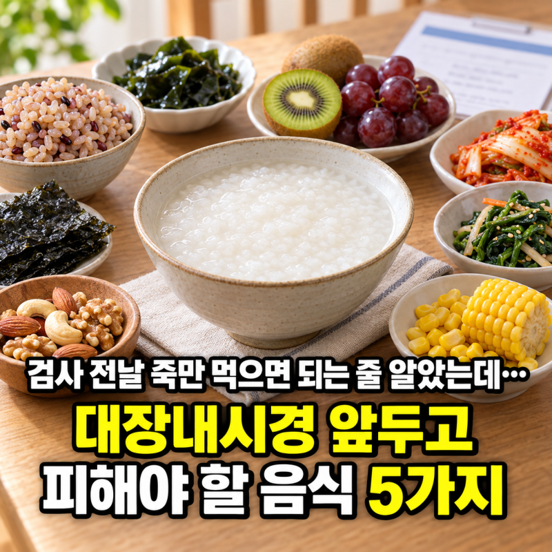 “검사 전날 죽만 먹으면 되는 줄 알았는데…” 대장내시경 앞두고 의외로 피해야 할 음식 5....