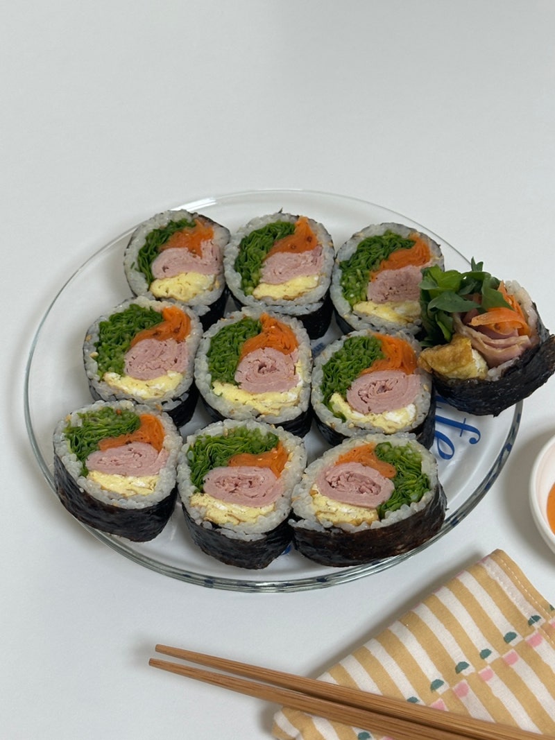 잠봉 루꼴라 당근라페 김밥