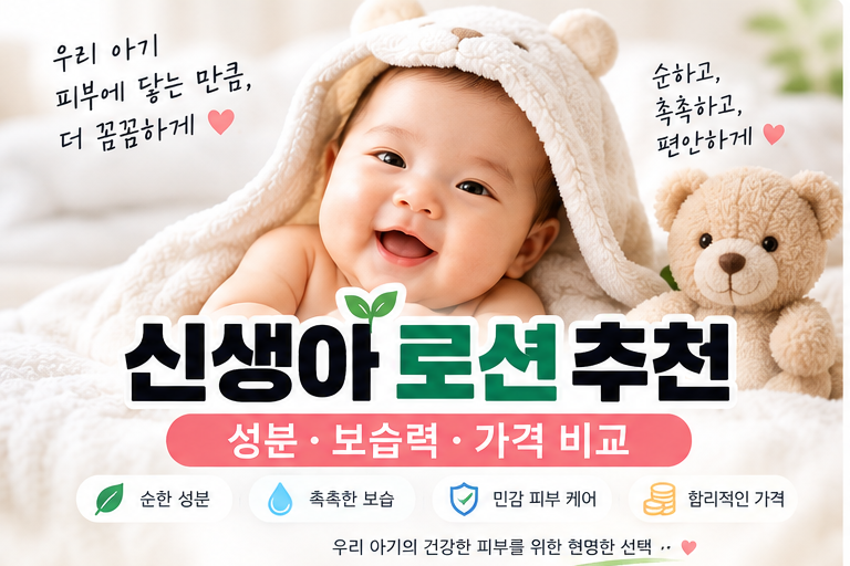 신생아 로션 추천｜성분·보습력·가격 비교