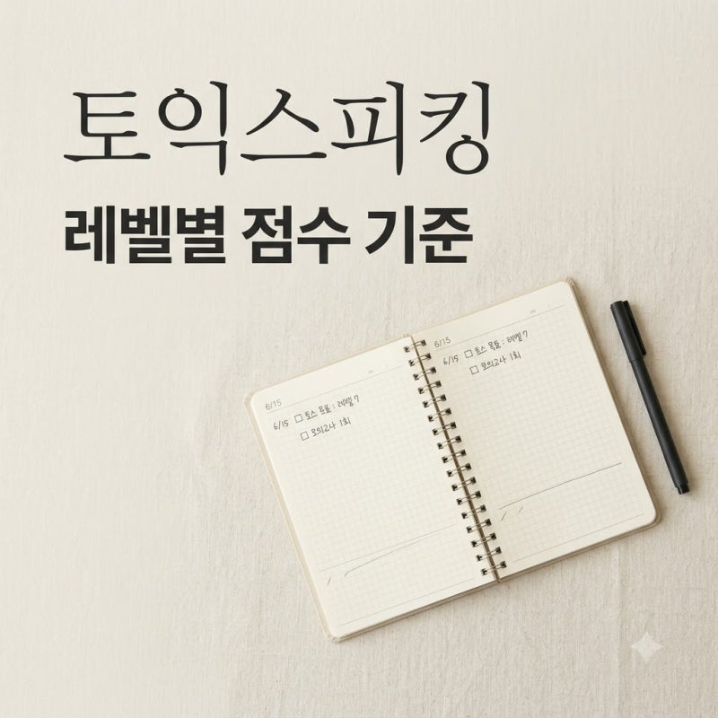 토익스피킹 레벨 등급별 점수 구간과 목표 설정 방법 총정리
