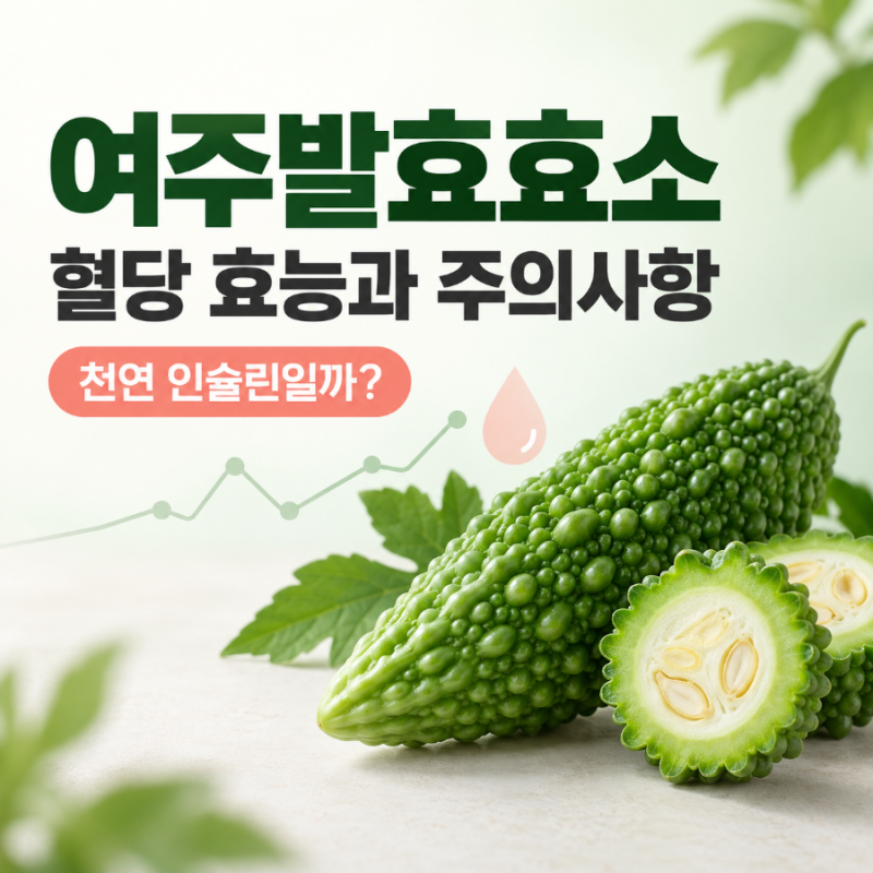 여주발효효소 천연 인슐린? 혈당 효능 근거와 주의사항