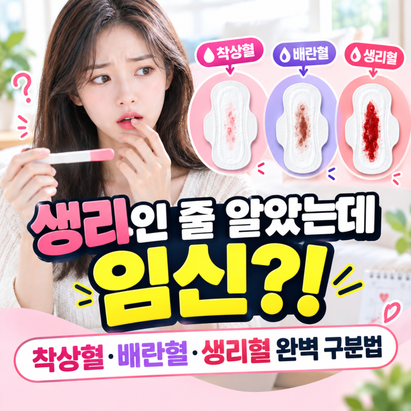생리인 줄 알았는데 임신?! 착상혈·배란혈·생리혈 완벽 구분법