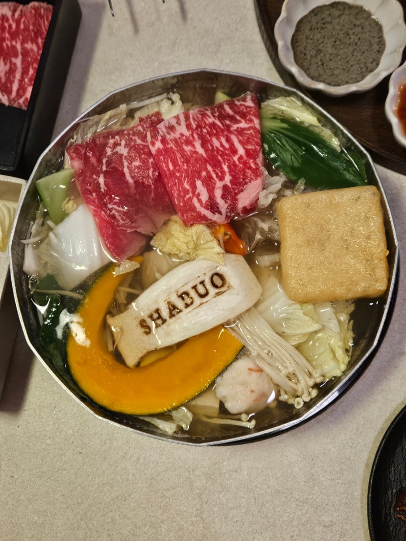 압구정샤브샤브 샤브오 정준하 샤브샤브 1인팟 압구정혼밥 맛집