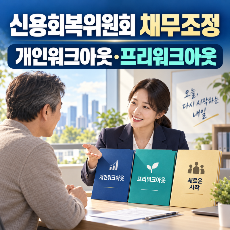 신용회복위원회 채무조정 신청 조건·연체 기간｜개인워크아웃·프리워크아웃 차이