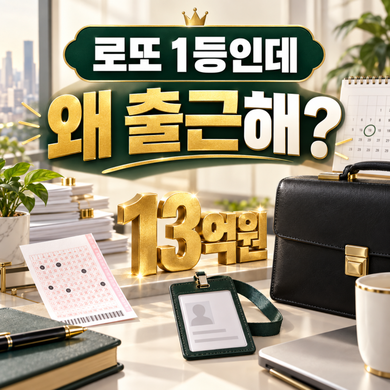 드라마 로또 1등도 출근합니다 편성표·재방송·다시보기·OTT