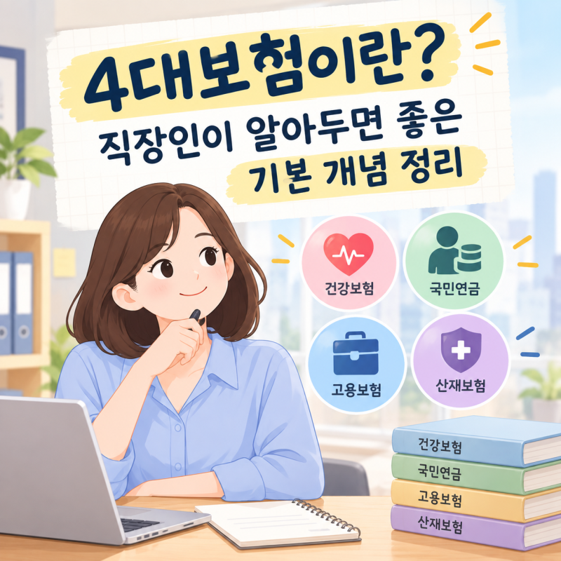 4대보험이란? 직장인이 알아두면 좋은 기본 개념 정리
