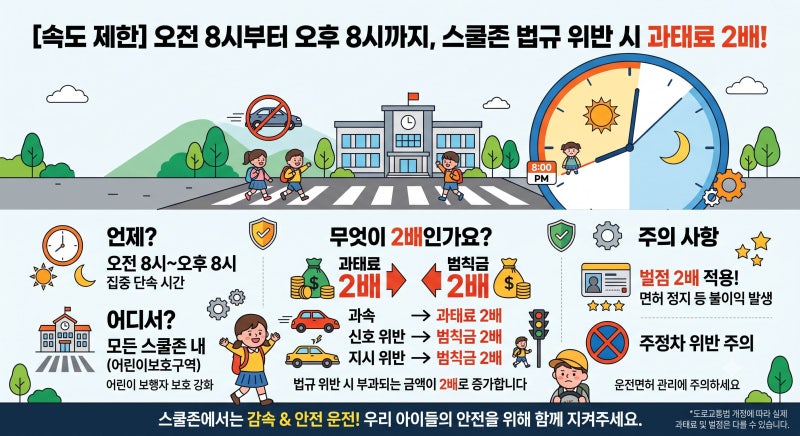 과태료 3배 폭탄에 형사처벌까지? 운전자가 반드시 알아야 할 '어린이 보호구역' 팩트 체크