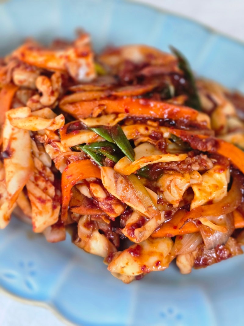 집에서도 불 맛나는 오징어볶음 레시피 생물 오징어 손질법 오징어볶음 만들기