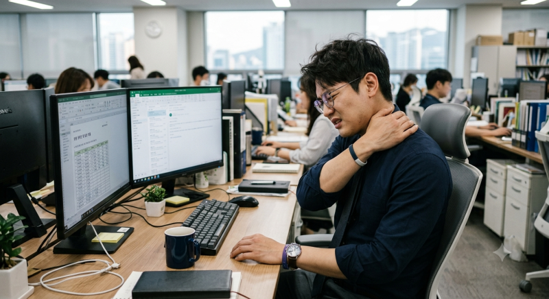 "잠을 잘못 잤나?" 지속되는 목이 뻐근한 이유와 목 통증 줄이는 법 5가지