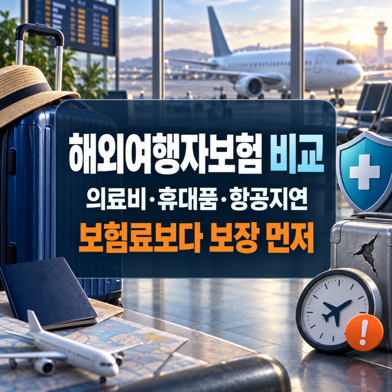 해외여행자보험 비교｜보험료보다 먼저 볼 7가지·휴대품 분실 보상될까?