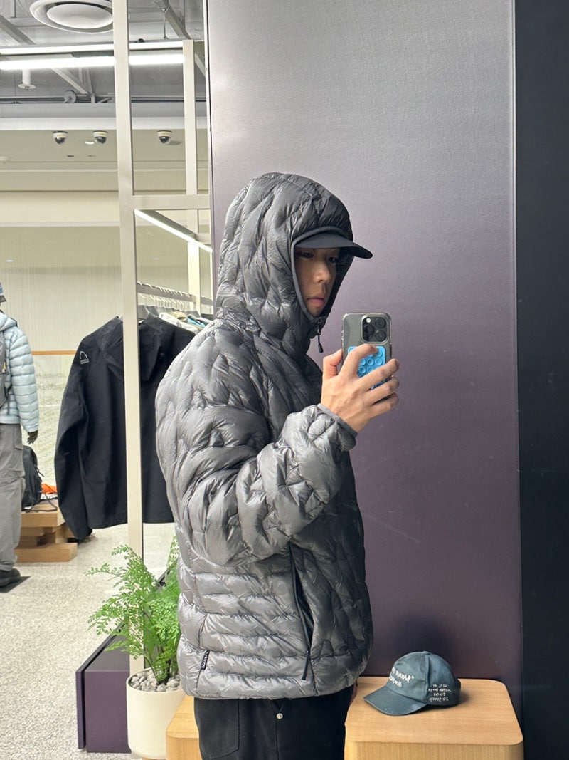 시에라디자인 남자 경량패딩 사이즈 구스다운 더현대서울에서 직접 입어본 실착 후기