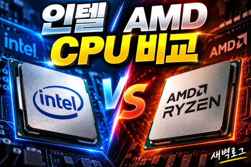 인텔 AMD CPU 비교, 2026년 데스크톱 프로세서 차이와 선택 방법