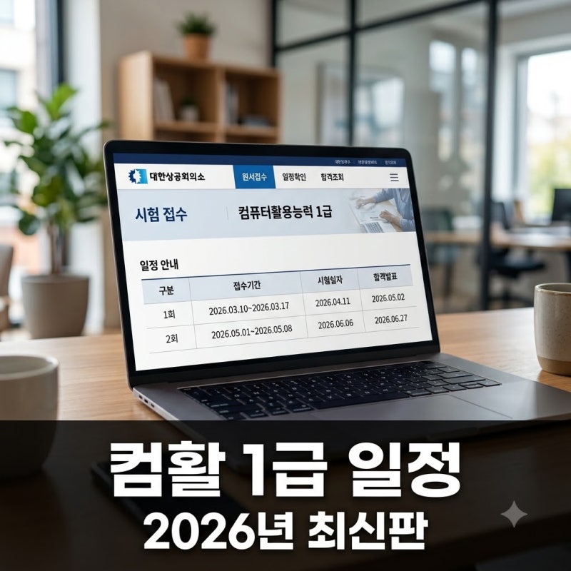 "합격했는데 자격증이 없다?" 컴퓨터활용능력1급시험일정 속 숨겨진 '2년'의 비밀..